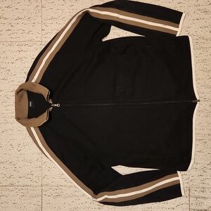 Hugo Boss Full Zip Stretch Collared Sweater